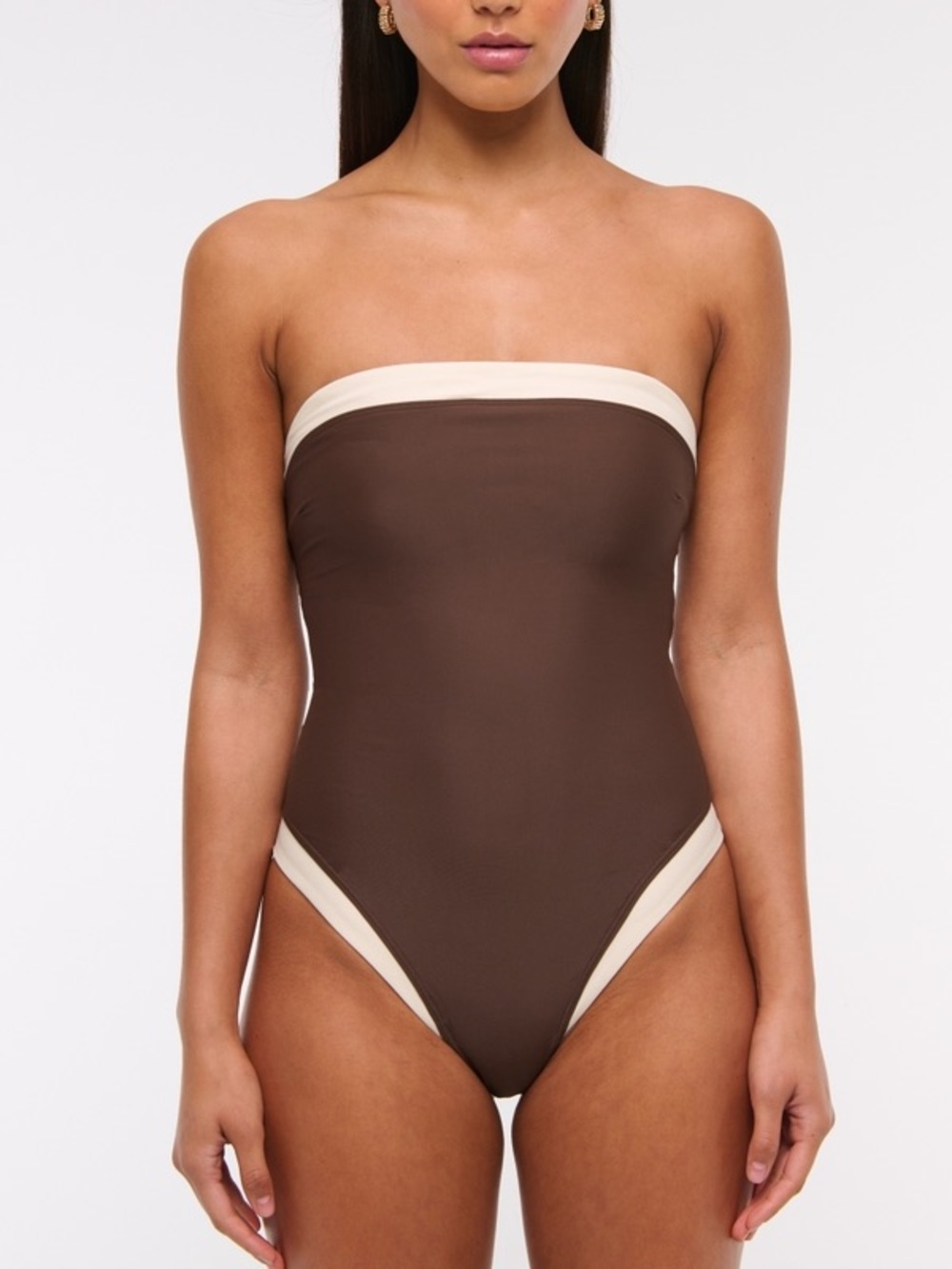 NWOT Abercrombie & Fitch Curve Love Marina One Piece.